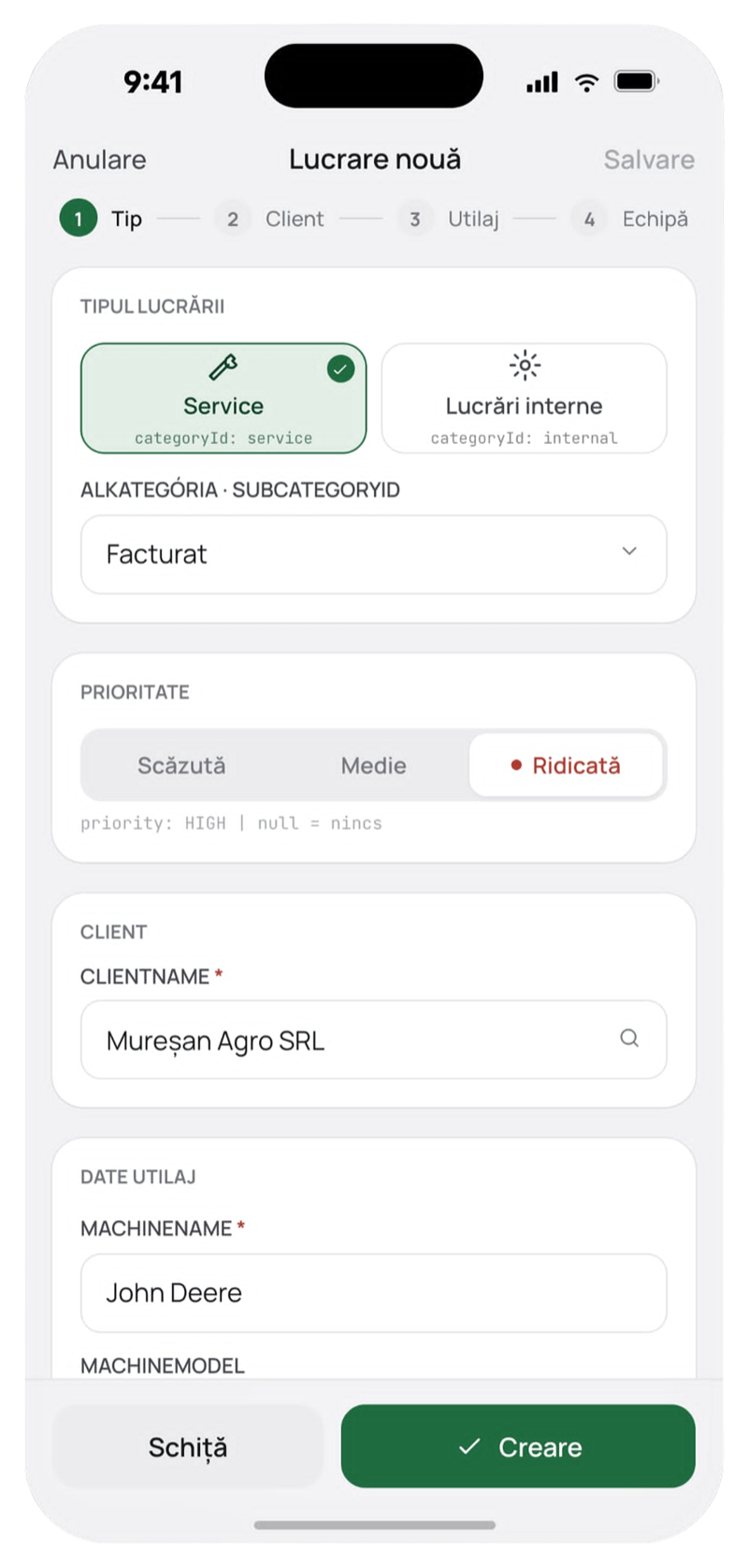 Creare lucrare nouă în 4 pași